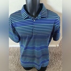 Men’s pre own as is Hudson & Barrow golf polo shirt size XL multicolor